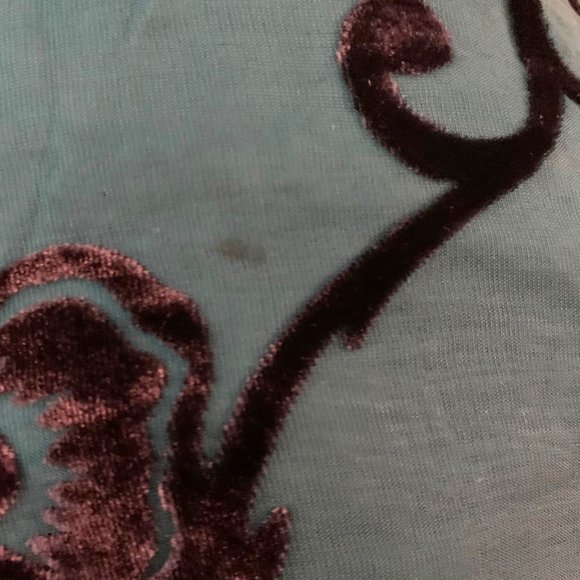 WD.NY Strapless Velvet Cocktail Dress Size 8 Sweetheart Neck Floral Silk Blend - Picture 8 of 9